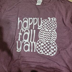 Mauve fall tee